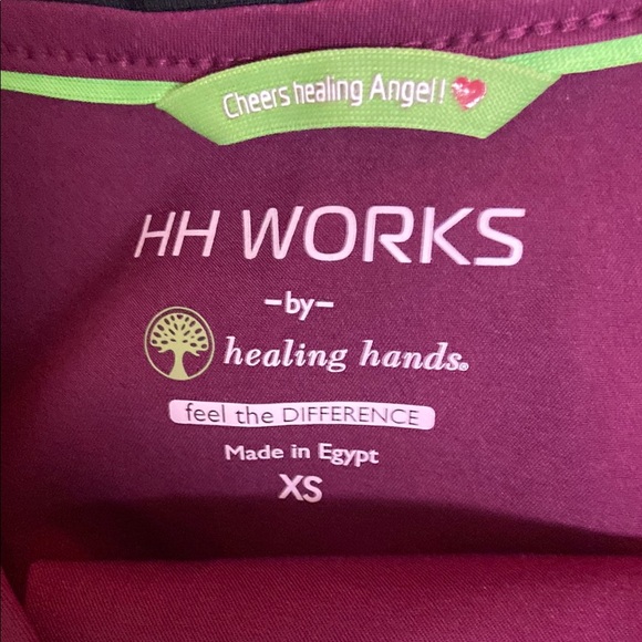 Assorted Scrub Tops - Black, Blue, Purple - Picture 2 of 8